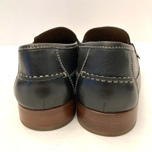 Johnston & Murphy Penny Loafer Mens 8.5 M‎ Sheepskin Black Leather EUC - Picture 7 of 9